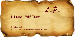 Litva Péter névjegykártya